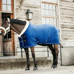 Kentucky Horsewear - Couverture de présentation velvet bleu 160g Marine Sale