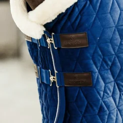 Kentucky Horsewear - Couverture de présentation velvet bleu 160g Marine Sale