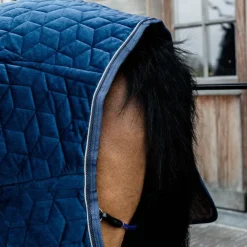 Kentucky Horsewear - Couverture de présentation velvet bleu 160g Marine Sale