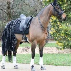 Clearance Kentucky Horsewear - Couverture de box en fausse fourrure e 400g Gris