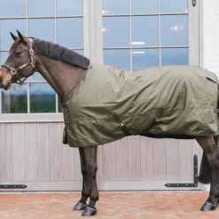 Hot Kentucky Horsewear - Couure d'extérieur All Weather waterproof Pro kaki 160g Vert
