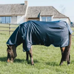 Outlet Kentucky Horsewear - Couverture d'extérieur Turnout Rug All Weather waterproof Comfort 0g Marine