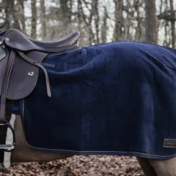 Kentucky Horsewear - Couvre reins carré Heavy Fleece 0g Marine Discount