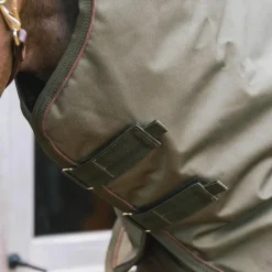 Kentucky Horsewear - Couvre-cou couure All Weather waterproof Pro kaki 150g Vert New