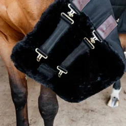 Clearance Kentucky Horsewear - Extension de poitrail mouton vegan 2 boucles Noir