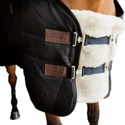 Best Kentucky Horsewear - Extension de poitrail mouton vegan 2 boucles Beige