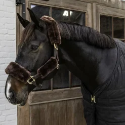 Clearance Kentucky Horsewear - Fourreaux de licol mouton 4 pcs Marron