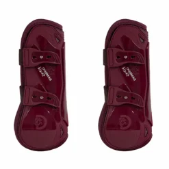 New Kentucky Horsewear - Guêtres ouvertes Bamboo Elastic x2 Bordeaux