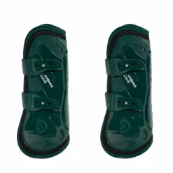 Kentucky Horsewear - Guêtres oues Bamboo Elastic foncé x2 Vert Discount