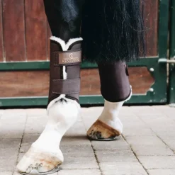 Sale Kentucky Horsewear - Guêtres cheval Solimbra postérieurs x2 Marron