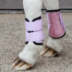 Kentucky Horsewear - Guêtres antérieurs paillette Sammy Collection vieux Rose New