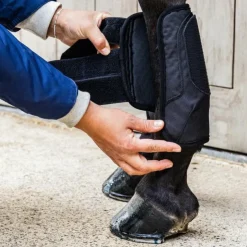 Kentucky Horsewear - Guêtres de cross antérieurs 3D Air Flow Noir New