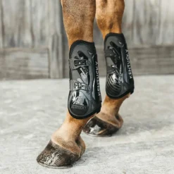 Discount Kentucky Horsewear - Guêtres ouvertes Bamboo Elastic x2 Noir