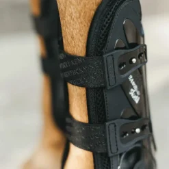 Discount Kentucky Horsewear - Guêtres ouvertes Bamboo Elastic x2 Noir