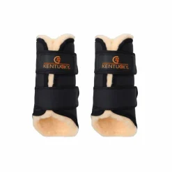 Clearance Kentucky Horsewear - Guêtres cheval Solimbra postérieurs x2 Noir