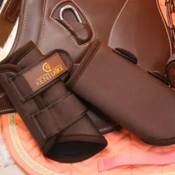 Kentucky Horsewear - Guêtres cheval 3D Spacer Turnout Boots x2 Marron Best