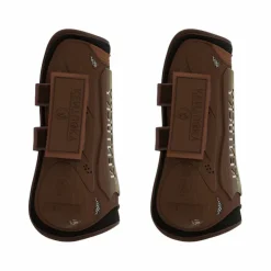 Kentucky Horsewear - Guêtres ouvertes velcro x2 Marron New