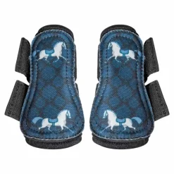 Discount Kentucky Horsewear - Guêtres antérieurs motif cheval Sammy Collection Noir