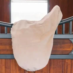 Kentucky Horsewear - Housse de selle dressage avec plaque en or Beige Best