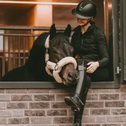 Clearance Kentucky Horsewear - Licol de transport mouton blanc Ecru