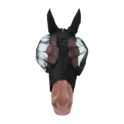 Kentucky Horsewear - Masque anti-mouches Slim Fit poneys Noir Hot