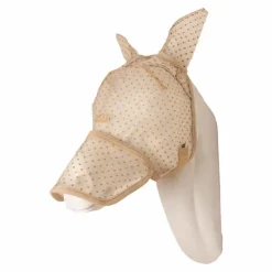 Clearance Kentucky Horsewear - Masque anti-mouches Heart avec oreilles et nez Beige