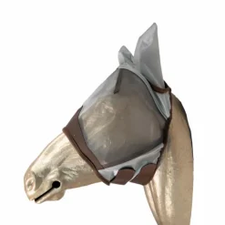 Kentucky Horsewear - Masque anti-mouches classic avec oreilles argent Gris Online