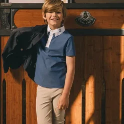Online Kentucky Horsewear - Polo de concours Osaka Kids garçon manches courtes Marine
