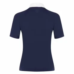 Kentucky Horsewear - Polo manches courtes femme Classic Marine Discount