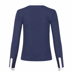 Kentucky Horsewear - Polo de concours manches longues femme Heritage Air Marine Clearance