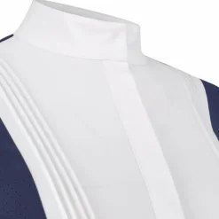 Kentucky Horsewear - Polo de concours manches longues femme Heritage Air Marine Clearance