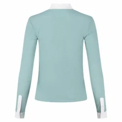 Kentucky Horsewear - Polo de concours manches longues femme Heritage Air dusty blue Bleu Sale