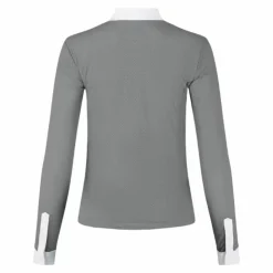 Best Kentucky Horsewear - Polo de concours manches longues femme Heritage Air Gris