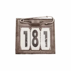Kentucky Horsewear - Porte numéro PVC marron Sale