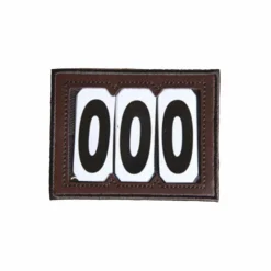 Outlet Kentucky Horsewear - Porte numéros velcros Marron