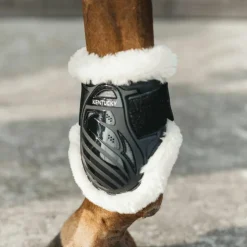 New Kentucky Horsewear - Protège-boulets jeunes chevaux mouton vegan Noir