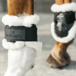 New Kentucky Horsewear - Protège-boulets jeunes chevaux mouton vegan Noir