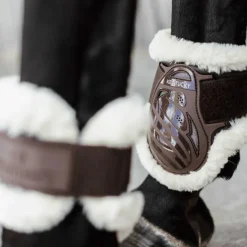 Online Kentucky Horsewear - Protège-boulets jeunes chevaux mouton vegan Marron