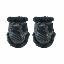 Kentucky Horsewear - Protège-boulets jeunes chevaux mouton vegan mouton Noir New