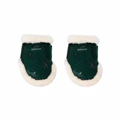 Kentucky Horsewear - Protège-boulets jeunes chevaux mouton vegan foncé Vert New