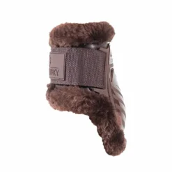 Clearance Kentucky Horsewear - Protège-boulets jeunes chevaux mouton vegan mouton Marron