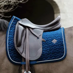 Kentucky Horsewear - Tapis de dressage Basic Velvet Marine Best