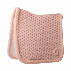 Best Kentucky Horsewear - Tapis de dressage fausse fourrrure tressée vieux Rose