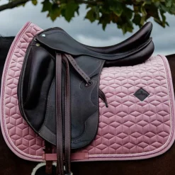 Clearance Kentucky Horsewear - Tapis de dressage Velvet Vieux Rose