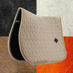 Discount Kentucky Horsewear - Tapis de selle Pied de Poule Beige