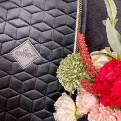 Kentucky Horsewear - Tapis de selle Basic Velvet jumping Noir