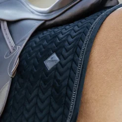 Kentucky Horsewear - Tapis de dressage Velvet Pearls Noir Discount