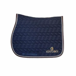 Kentucky Horsewear - Tapis de selle avec logo Marine Discount