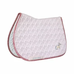 Kentucky Horsewear - Tapis de selle tête de licorne paillettes tendre Rose Outlet