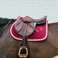 Kentucky Horsewear - Tapis de selle Plaited Cord Bordeaux Sale
